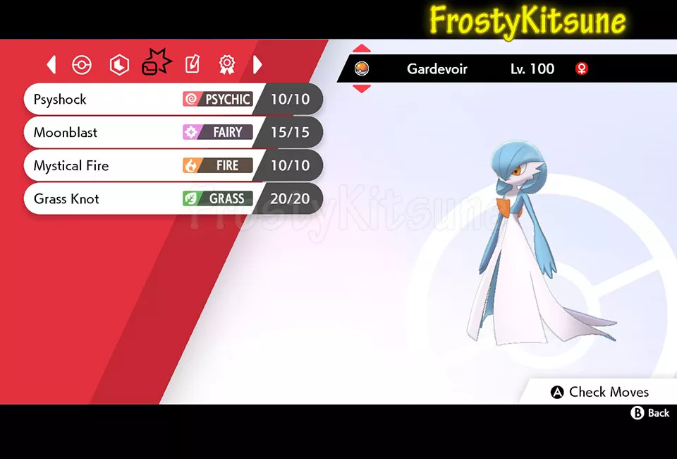 Shiny Gardevoir / Pokemon Sword and Shield / 6IV Pokemon / Shiny