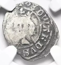 King Edward III 1327-1377 AD, York England Medieval Penny Silver Coin, NGC FINE