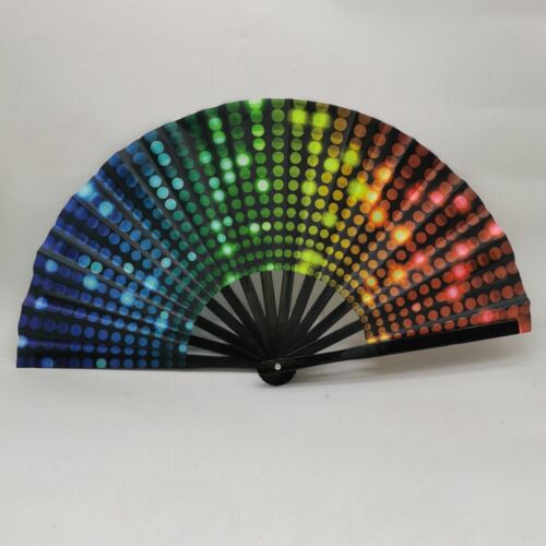 Boots On The Ground Hand Fan, Clack Fans For Line Dancing, Large Holographic - Picture 13 of 45