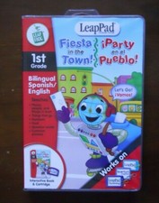 LeapFrog LeapPad Bilingual Party FIESTA IN THE TOWN Educational Spanish English