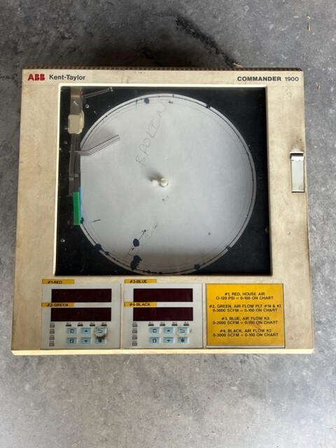 ABB 1914JA001100000STD Chart Recorder 115v-ac Commander 1900