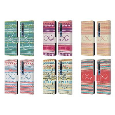 HEAD CASE DESIGNS INFINITY AZTEC LEATHER BOOK WALLET CASE FOR XIAOMI PHONES