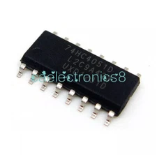 10PCS 74HC4051D 8-CH Analog Multiplexer/Demux SOP-16 NEW