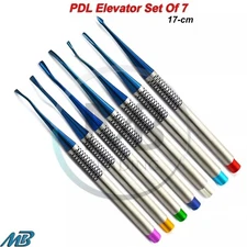 Dental PDL Luxating Root Elevators Set Of 7 Extraction Periotome Instruments Kit