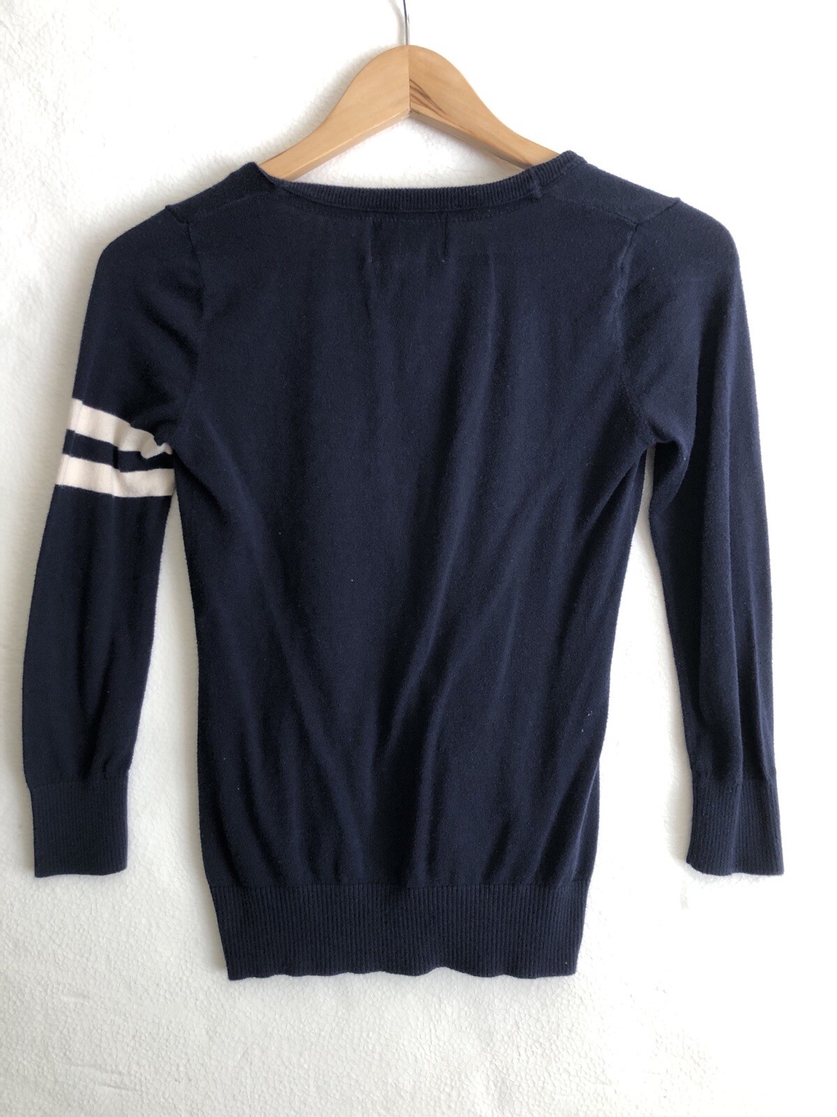 California Dream Who A U Blue Varsity Sweater XS Gem