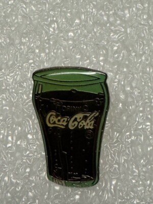 Alter Coca Cola Pin Coca Cola in Glas 2,5 cm