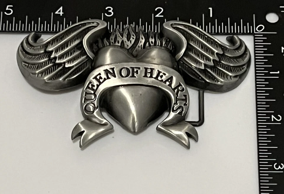 Reina de Corazones Forma de Corazón con Alas de Ángel y Cinta Hebilla de Cinturón Chica Foto 4 de 4