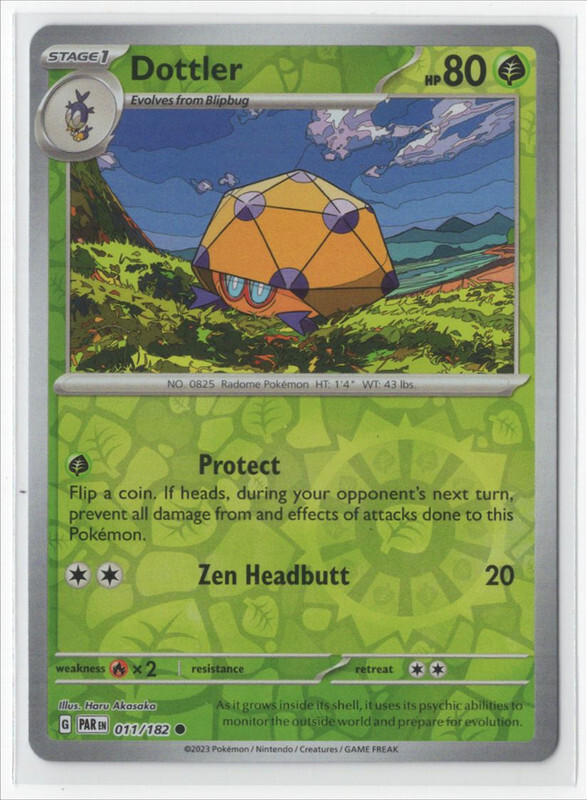 Pokemon Paradox Rift 011/182 Dottler Reverse Holo