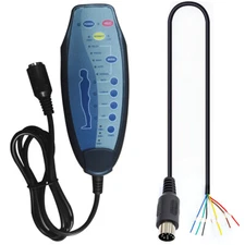 8 Female Pin Remote F/ Massage Power Lift Recliner Chair Hand Controller W/ Heat
