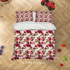 3D Floral Bird Art Pattern Quilt Cover Set Duvet Cover Bedding Pillowcases