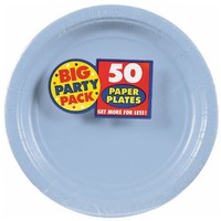 Amscan Amscan Pastel Blue Big Party Pack Dinner Plates (50 Count), 1, Blue, New, on sale Amscan Amscan Pastel Blue Big Party Pack Dinner Plates (50 Count), 1, Blue, New, on sale