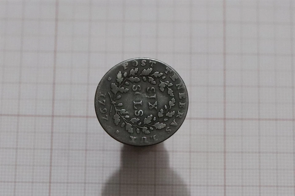 🧭 🇨🇭 SWITZERLAND GENEVA 6 SOLS 1797 B65 #3476 - Image 2 of 2