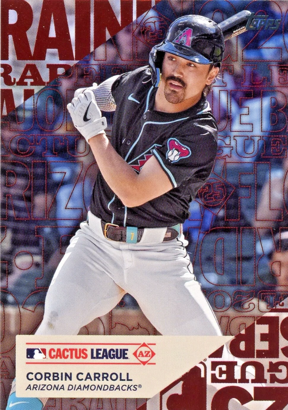 Corbin Carroll 2025 Topps Series 1 Training Grounds Card #TG-15 Cactus League