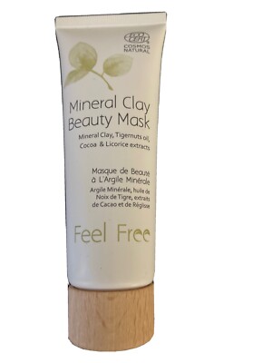 FEEL FREE MINERAL CLAY BEAUTY MASK 2.53 OZ/75ml New Sealed 