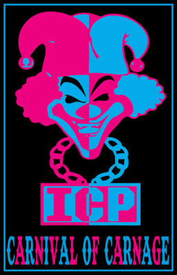 INSANE CLOWN POSSE - CARNIVAL - BLACKLIGHT POSTER - 24X36 - MUSIC 474