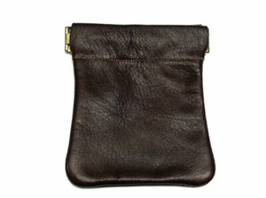 squeeze coin purse leather