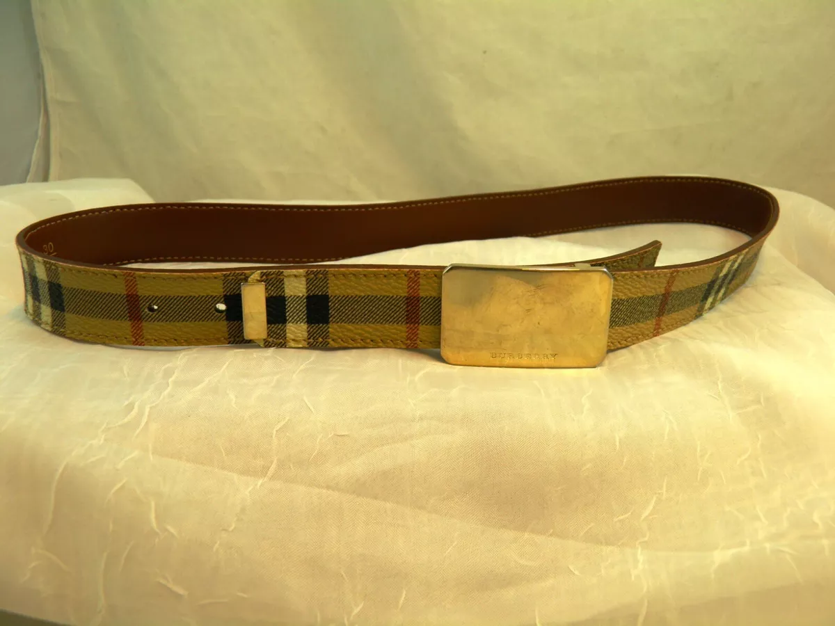 Burberry Belt with a plaid pattern, Men's Accessories