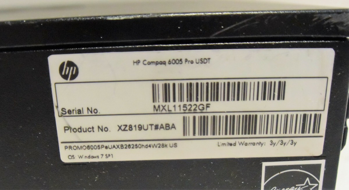 HP Compaq 6005 Pro USDT (AMD Athlon II X2 3.2GHz 2GB 250GB Win 10) PC  Desktop | eBay
