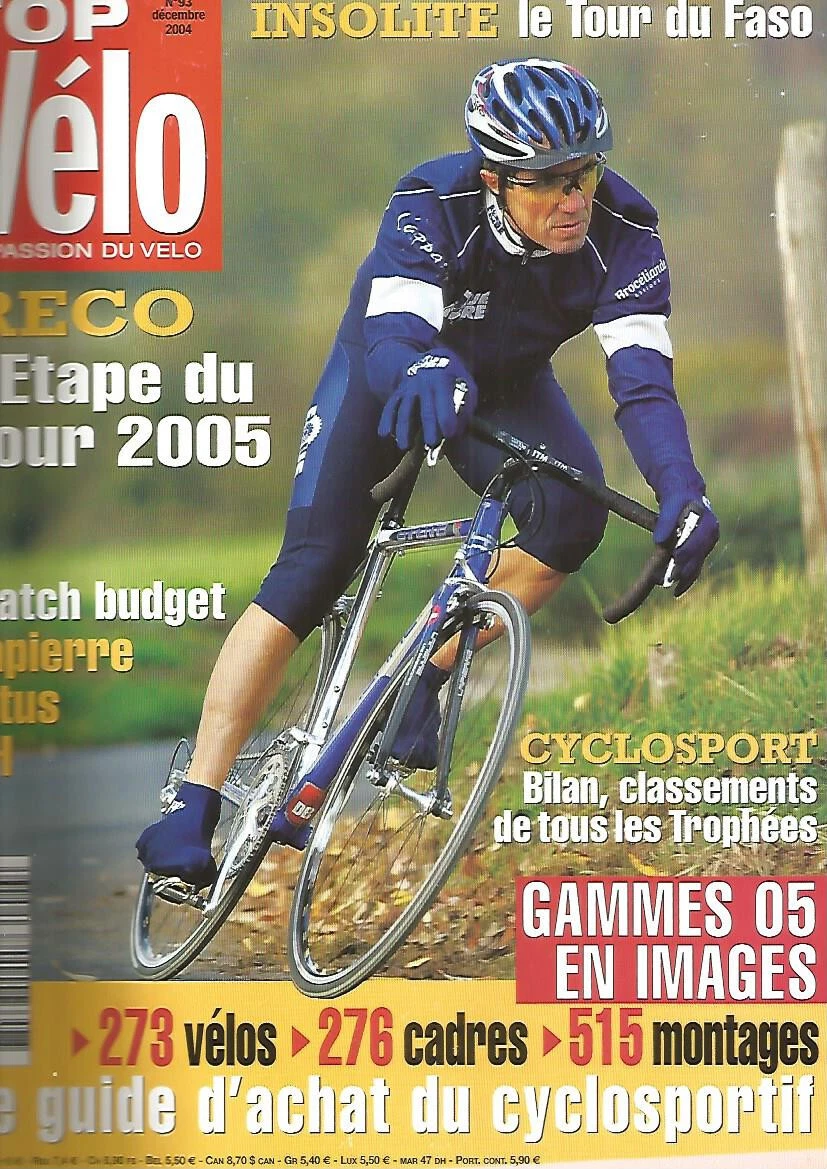 TOP VELO N 93 GAMMES 2005 EN IMAGES LAPIERRE VITUS BH TOUR