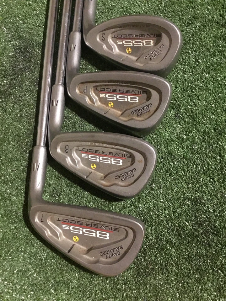 Tommy Armour 855S Silver Scot Irons Set (2-PW-SW, No 6i & 9i) Stiff Steel *VGC* - Image 4 of 4