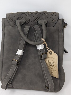 NWT Belks True Craft Willow Side Zip Backpack w/Whipstitch 