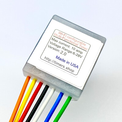   6V-28V 10 Amp Timer Wi-Fi (configurable via phone)  