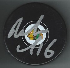Nelson Emerson Signed Chicago Blackhawks Puck