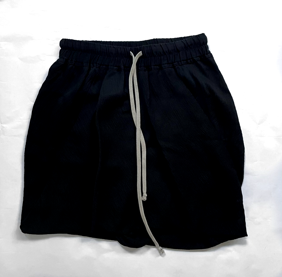 【RICK OWENS】gonna コットン ジャージ maxi スカート Ruched cotton jersey maxi skirt in white - Rick Owens