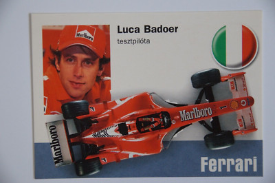 Luca Badoer - 2003 Ferrari - 2003 Hungarian Lulu card - extremely rare