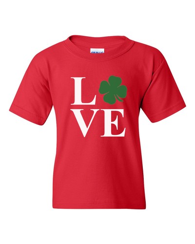 Youth LOVE Shirt Funny Saint Patrick's Day Tee Shamrock Boys & Girls Paddys Day - Picture 5 of 6