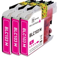 3PK MAGENTA Ink Compatible with Brother LC103XL MFC-J450DW MFC-J285DW MFC-J475DW