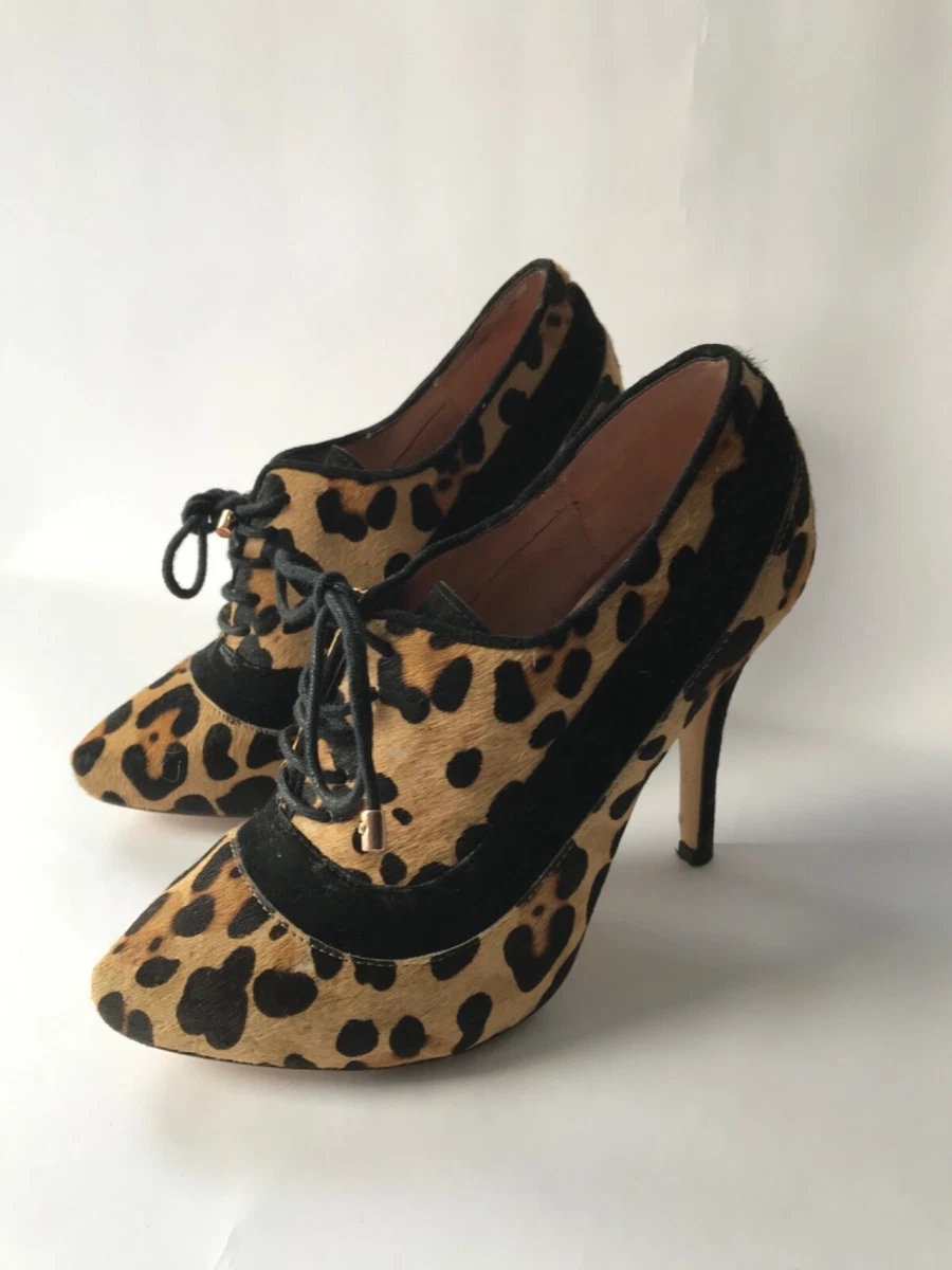 Dune leopard ankle best sale boots