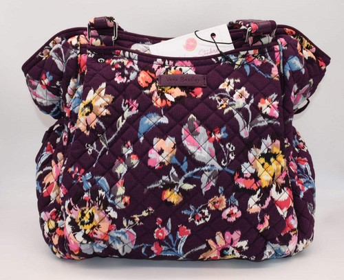 Vera Bradley Glenna Satchel Bag in "Indiana Rose" Pattern