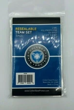 100 CSP TEAM SET BAGS Resealable Strip Trading Card Baseball NEW