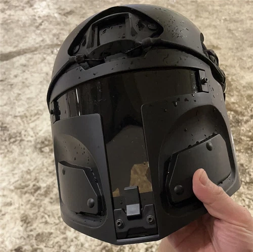 Star Wars Mandalorian Shield Cosplay Mask New For Fast Maritime Tactical Helmet - Bild 8 von 16