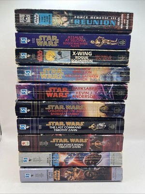 10 Star Wars Paperback Book Lot Various Titles, Legends, vintage