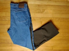 Wrangler Blue/Brown Pro Gear Upland Bush Briar Hunting Pant Sz 38x34