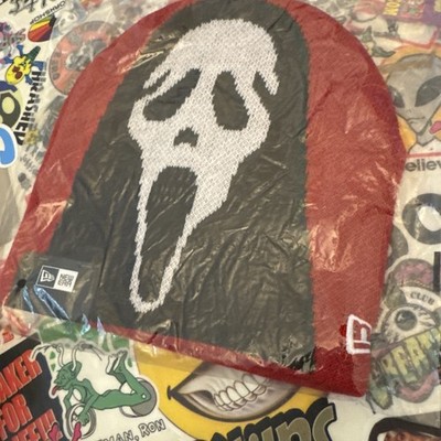 Supreme SS26 New Era Ghostface Beanie Red Knit One Size Scream NEW
