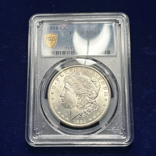 1884 CC Morgan Silver Dollar PCGS MS 64
