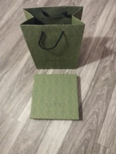 Gucci Empty Box Green 10" x 10" x 1-3/4" with Bag