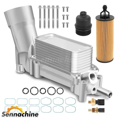 #ad Aluminum Engine Oil Cooler Filter Housing Fit 11 16 Chrysler Dodge Jeep Ram 3.6L $52.55