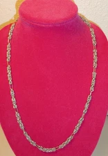 Unisex Byzantine Rope Chain Real Solid 925 Sterling Silver Necklace 6mm 26" 65g