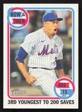 2023 Topps Heritage Edwin Díaz Now & Then #NT-12 Card