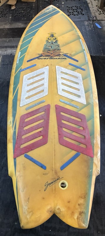 Vintage 1980s Butch (Charles) Towers Surfboard – Hand-Shaped 60” X 21” X 3”