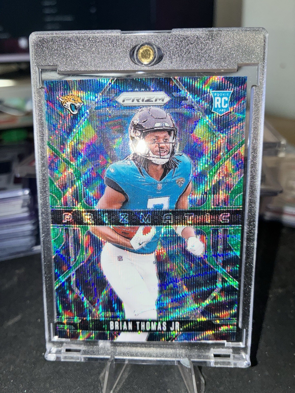 2024 Panini Prizm - Prizmatic Brian Thomas Jr. #19 Green Wave Prizm (RC)