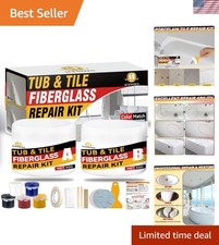 Bath Tub Repair Kit, Fiberglass Tile and Shower Repair Kit Porcelain Repair Kit,