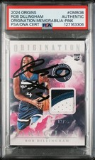 2024 Origins ROB DILLINGHAM Pink Rookie Patch /25 Signed PSA Card RC Wolves