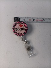 Retractable Badge Reel ID Holder Heart Doctor 1.25" Free Ship
