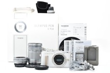 1160 shot Olympus PEN E-PL8 Digital Camera w/EZ 14-42mm 40-150mm Lens Kit
