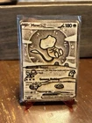Bubble Mew Scarlet & Violet  151 | Wood Fan Art Pokemon Card